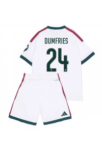 Real Madrid Denzel Dumfries #24 Jalkapallovaatteet Lasten Kotipeliasu 2026-27 Lyhythihainen (+ Lyhyet housut)